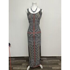 Cato Women’s Maxi Dress Plus Size 26/28W Halter Neck Paisley Sleeveless